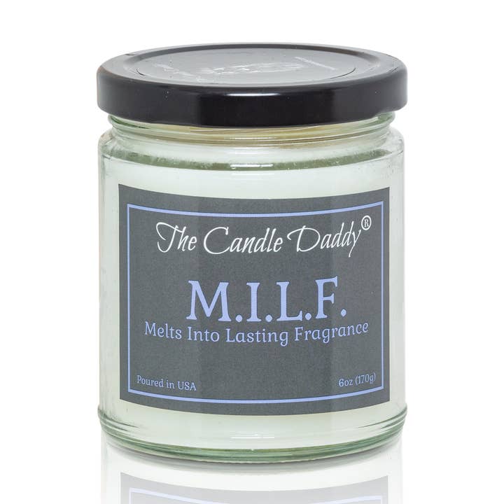 M.I.L.F "Melts Into Lasting Fragrance" - 6 Ounce candle for wholesale by The Candle Daddy