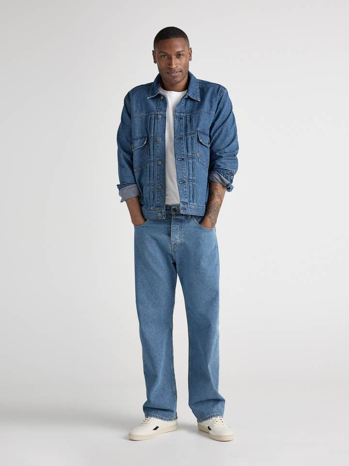 Giacca in denim Benny - Medium Stone per la vendita all'ingrosso da parte di MUD Jeans International B.V