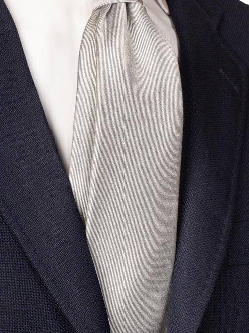 Gravata de Seda Cinzento Claro Lisa 7042 por atacado de Graffeo Cravatte