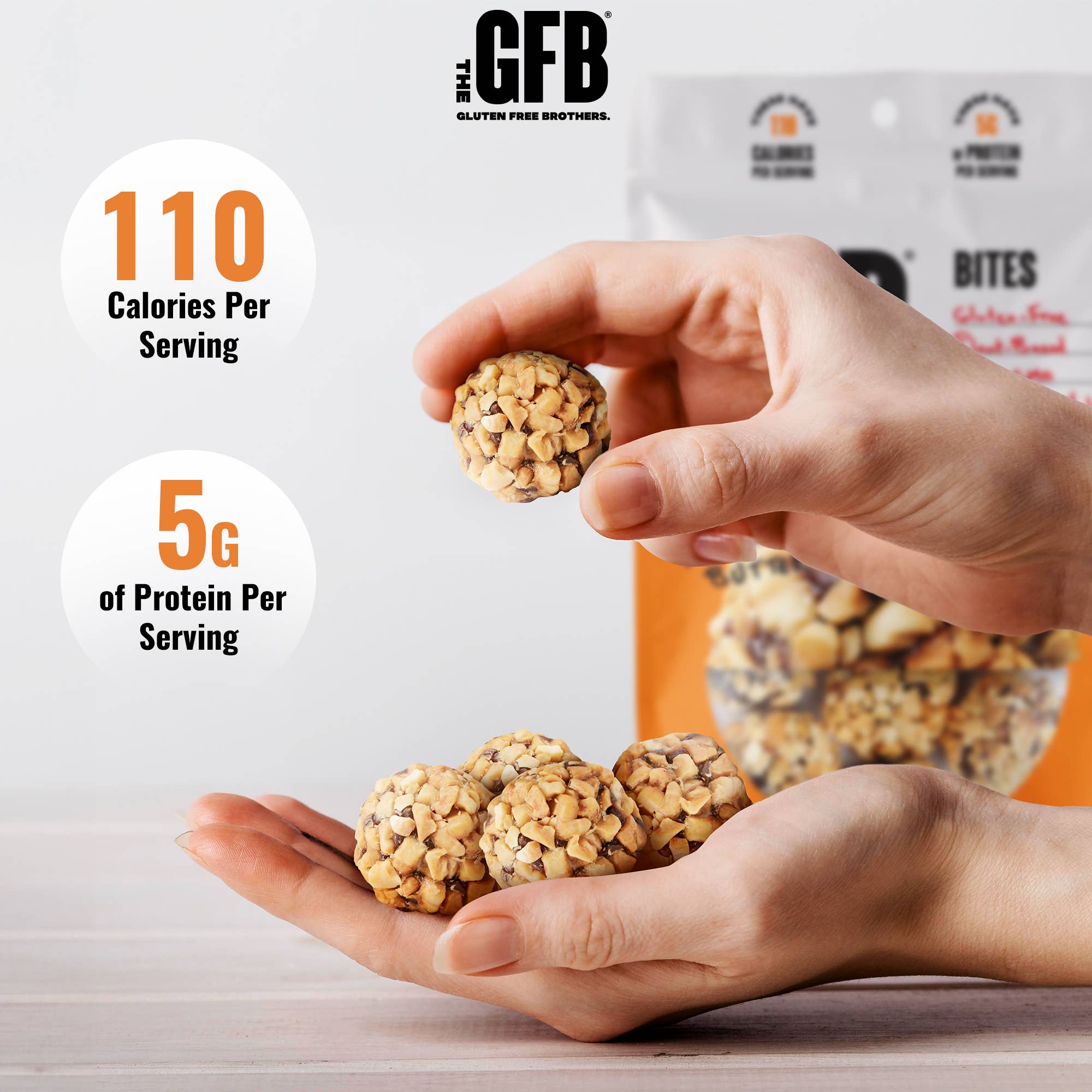 The GFB – wholesale Snacksbar – GFB: Mörk choklad Jordnötssmör Protein Bites4