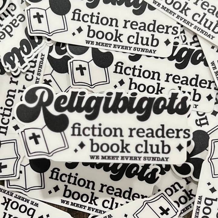 Religibigot Die Cut Laptop Sticker, Waterproof Gift for wholesale by S&Y Brand Paper co.