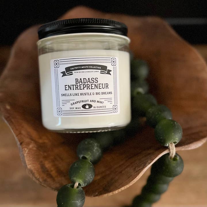 Badass Entrepreneur - Potty Mouth Candle for wholesale by Second Chance by Lianna