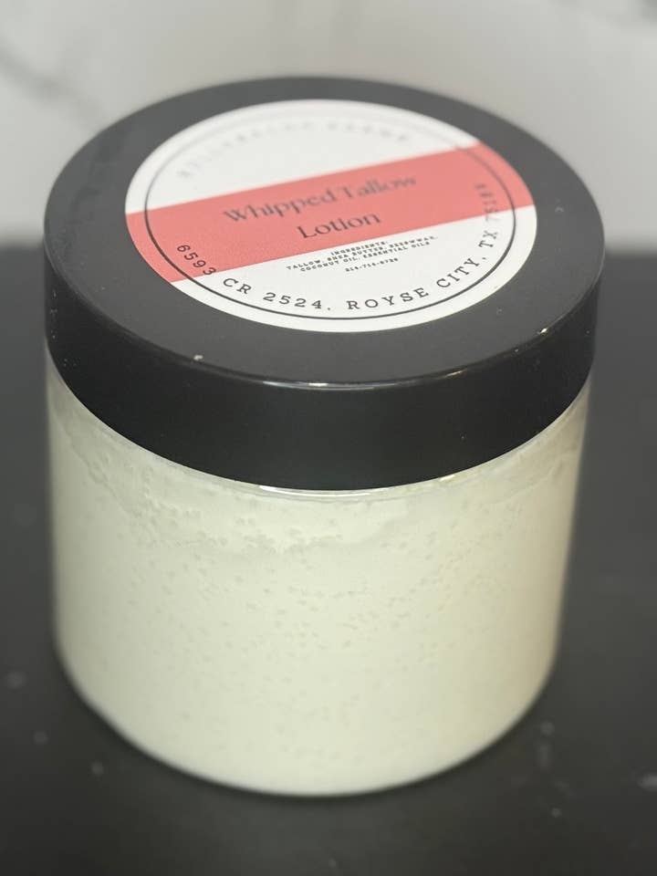 Whipped Tallow Lotion for wholesale by Hullabaloo Farms