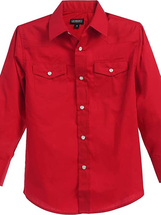 b-one inc - Wholesale Buttoned-down shirt – Men's - Men's Casual Western Solid Long Sleeve Shirt with Pearl Snaps GB-LS95W7