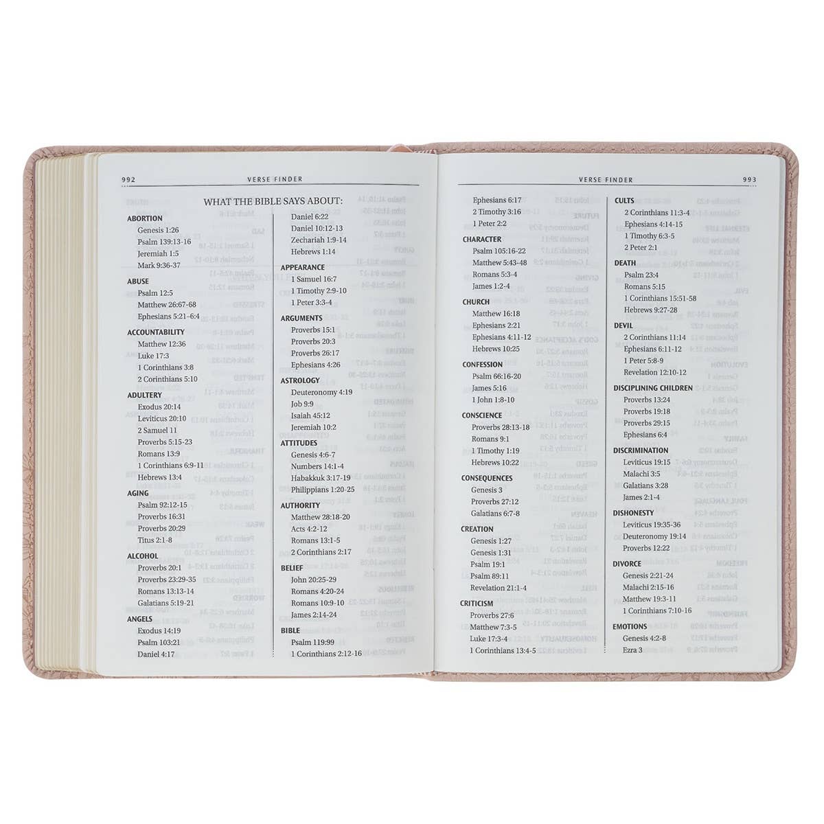 Christian Art Gifts - Wholesale Religion - KJV Bible Compact Faux Leather, Pink 20255