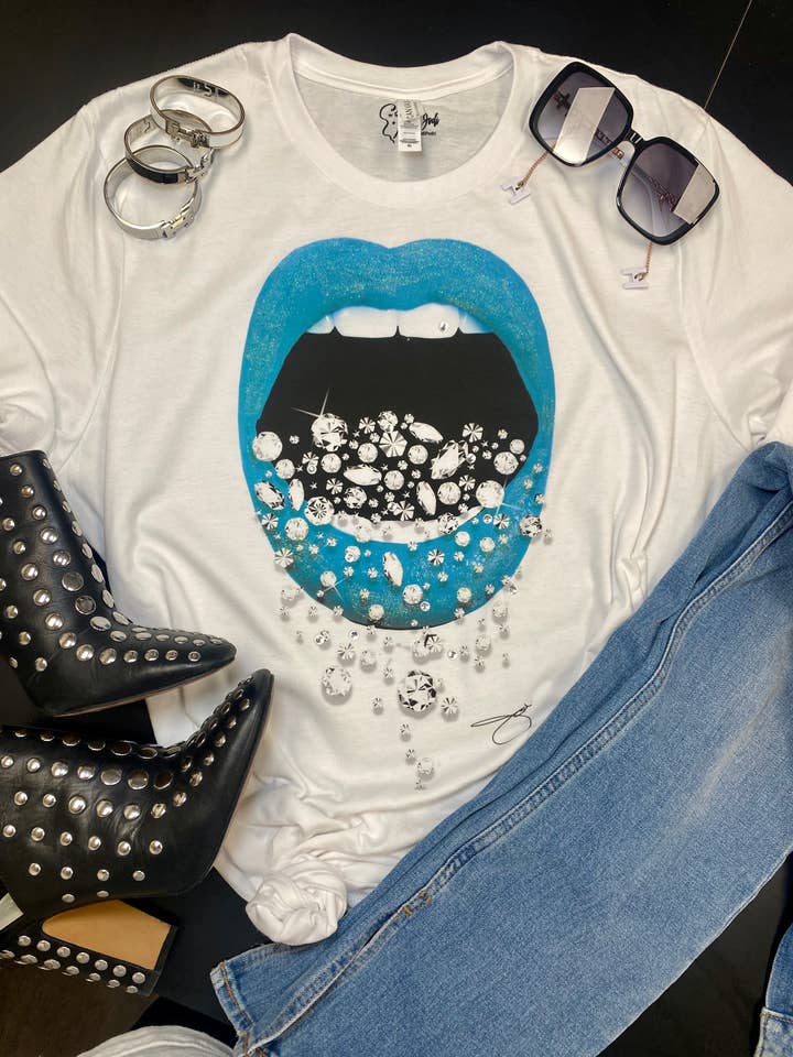 T-shirt, camisola, camisola com grafismo Feed Me Diamonds por atacado de By Jodi LLC