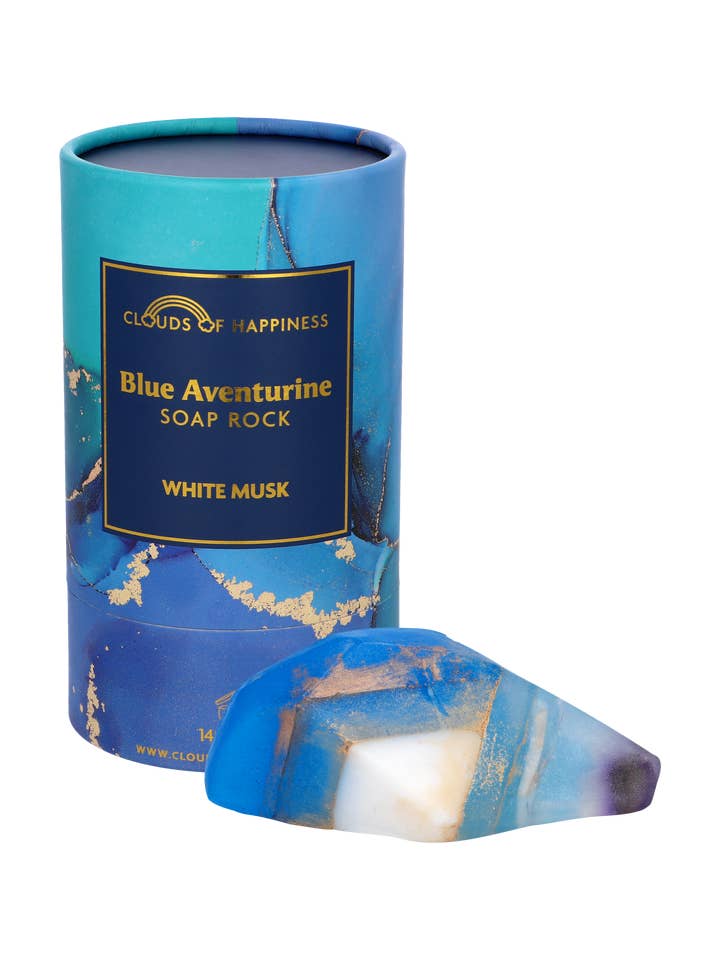 Crystal Soap Blue Aventurine - Chrystal SoBlue Aventurine for wholesale by Clouds of Happiness BV