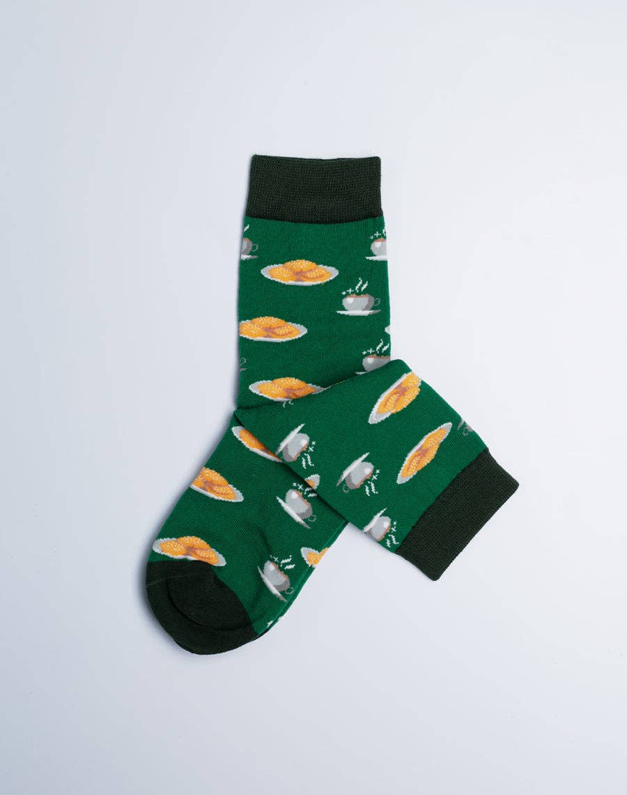 Just Fun Socks - Wholesale Socks - Kids - Kids Beignet & Cocoa Crew Socks