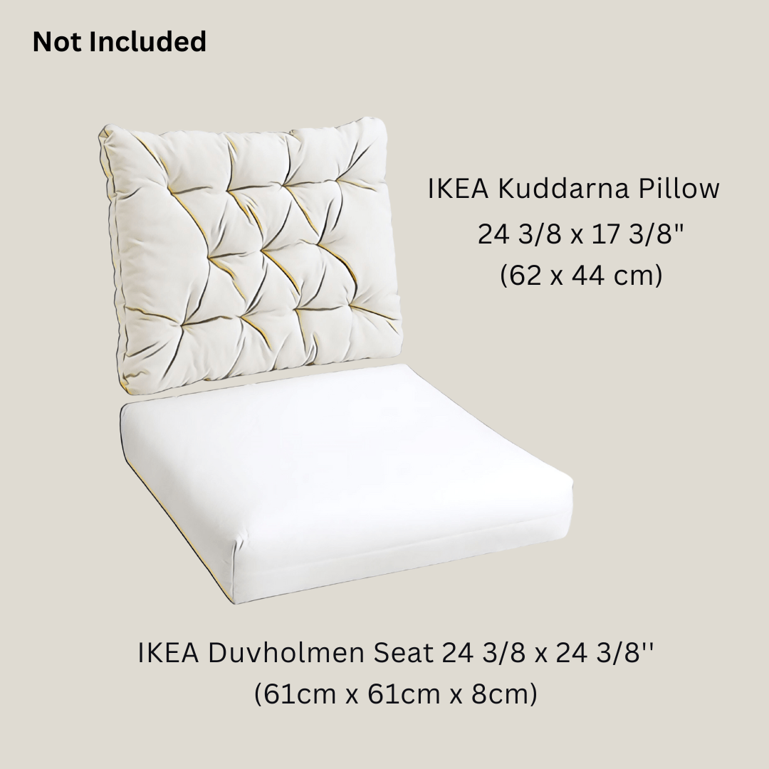 REMOVED BRAND – wholesale Chair cushion – Rockin Cushions Outdoor Slip Covers | Green Banana Leaf Jungle Print | Compatible with IKEA Duvholmen Kuddarna Cushions | Includes 2 Kuddarna Pillow Covers and 2 Duvholmen Seat Covers - Set of 411