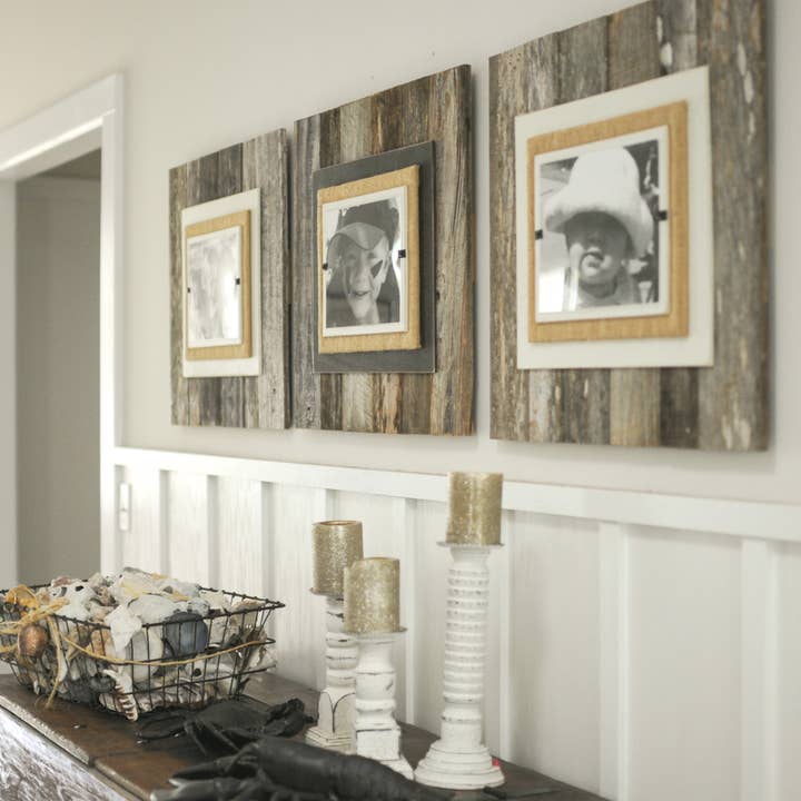 Beach Frames LLC – Großhandel Bilderrahmen – Moderner Rahmen im Landhausstil, A1, mit cremefarbenen Rückwänden und Jute