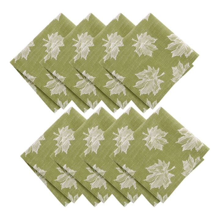 Falling Leaves Jacquard Napkins, Set of 8 for wholesale by Threadmade Home