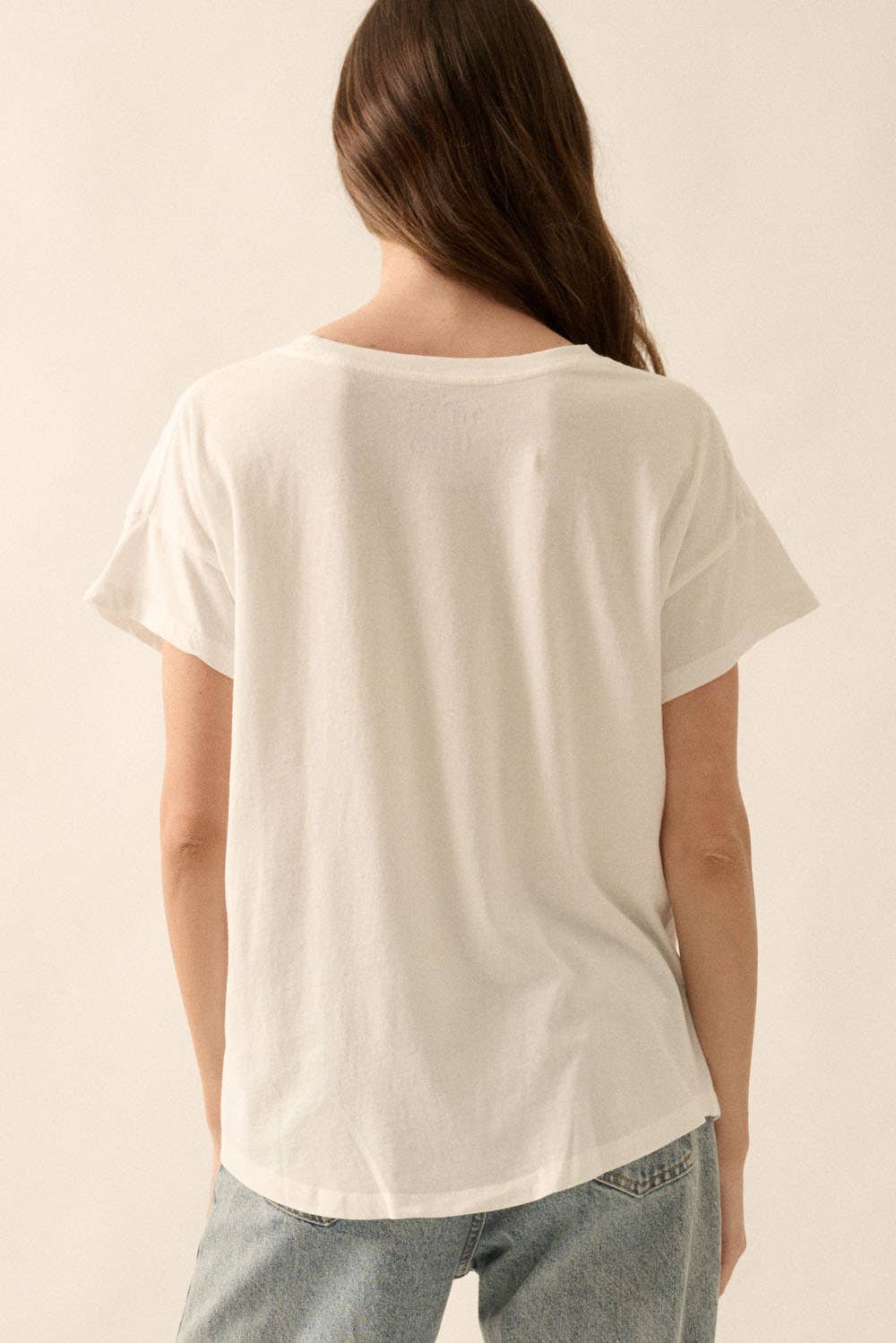 Elfenben En av ett slag Vintage-Print Graphic Tee för wholesale på Faire5