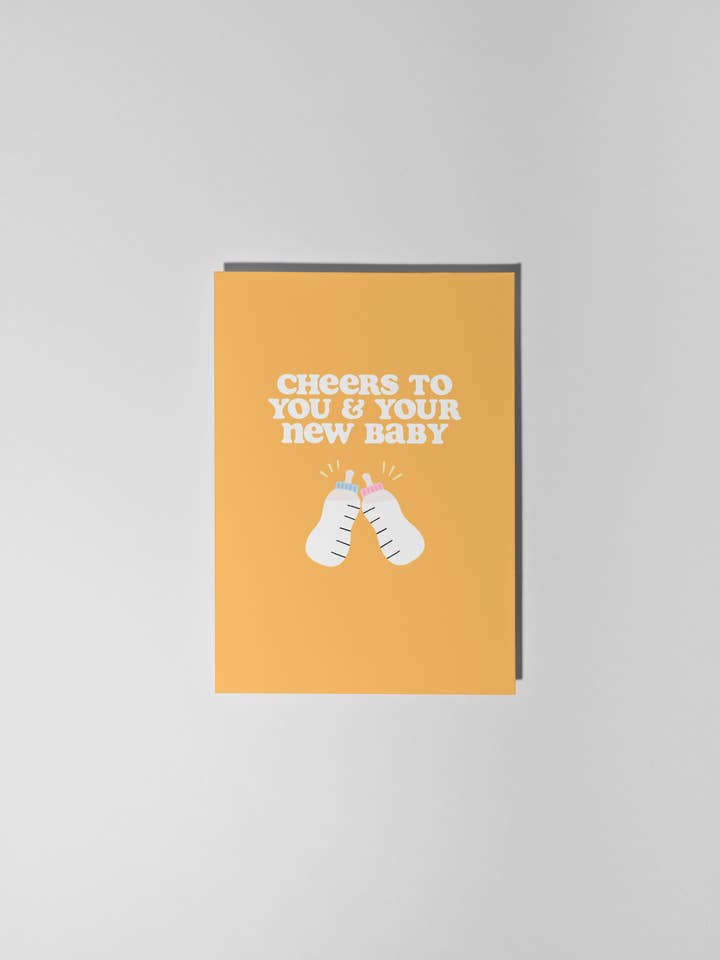 Cheers to You and Your New Baby for wholesale by Tillie Rose Studio