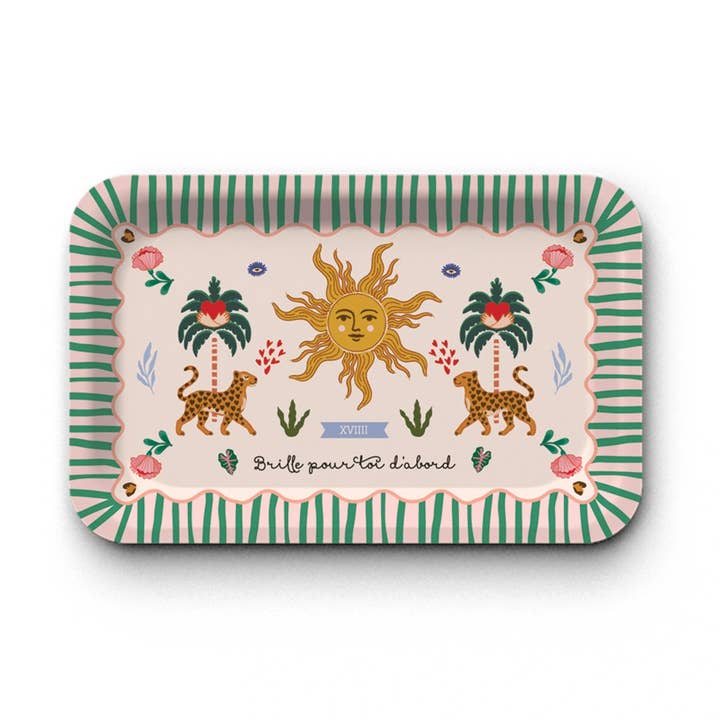 Rechthoekig kraft-dienblad S (mat) - Le Soleil voor wholesale door Maison Royal Garden