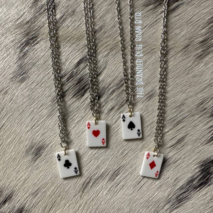 Spela dina kort rätt cowboy halsband för wholesale av The Branded Blue Roan