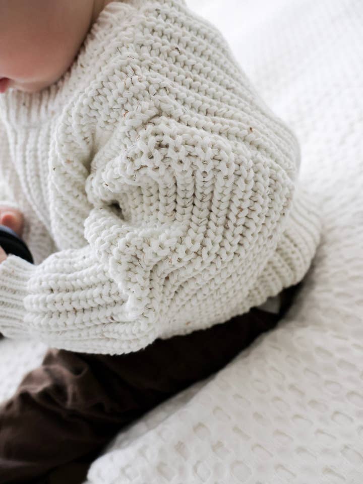 Cloud Knit Baby Sweater for wholesale by Nomad Baby