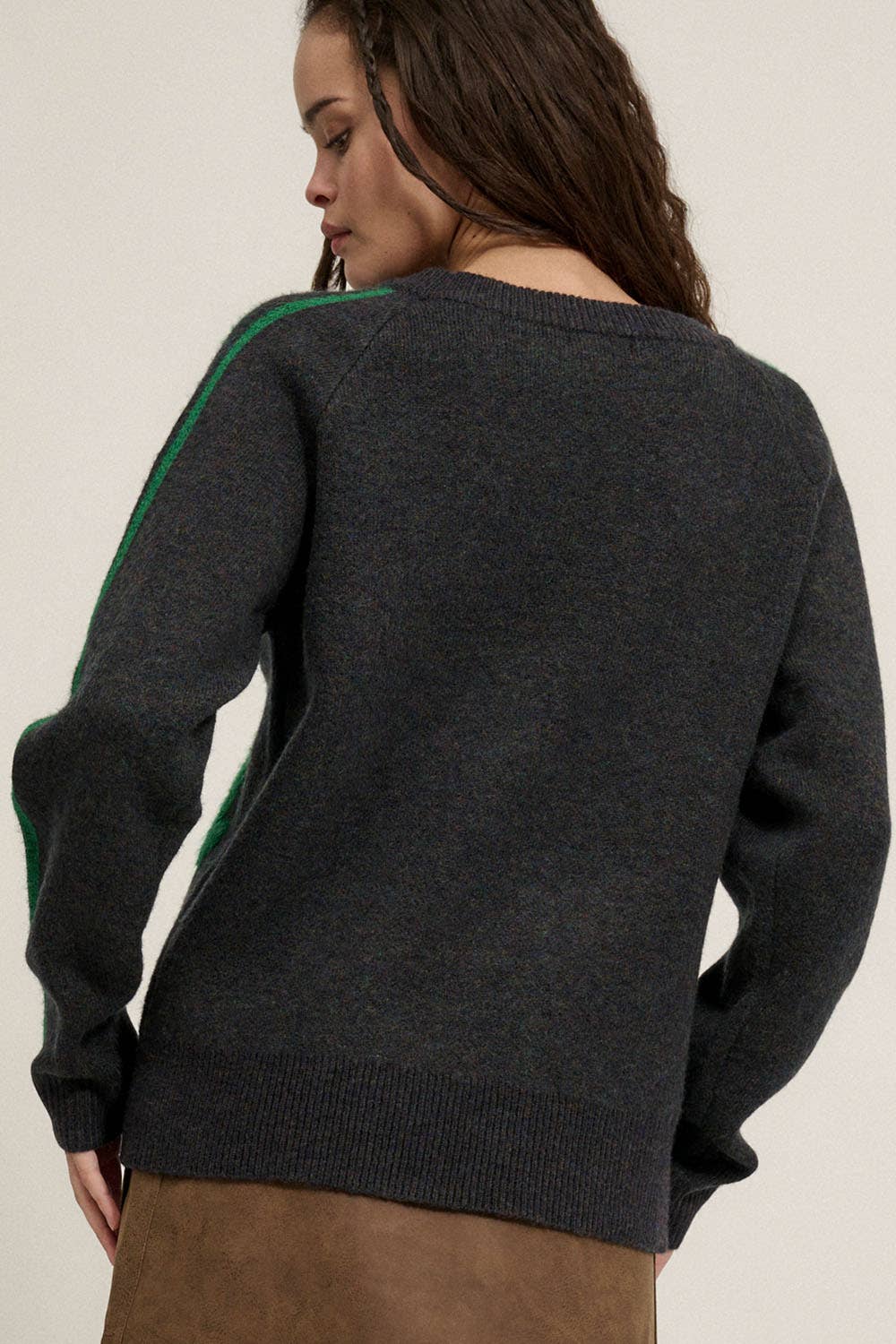 Promesa USA - Venta al por mayor Jersey de punto - Mujer - Suéter liso con cuello redondo LA6