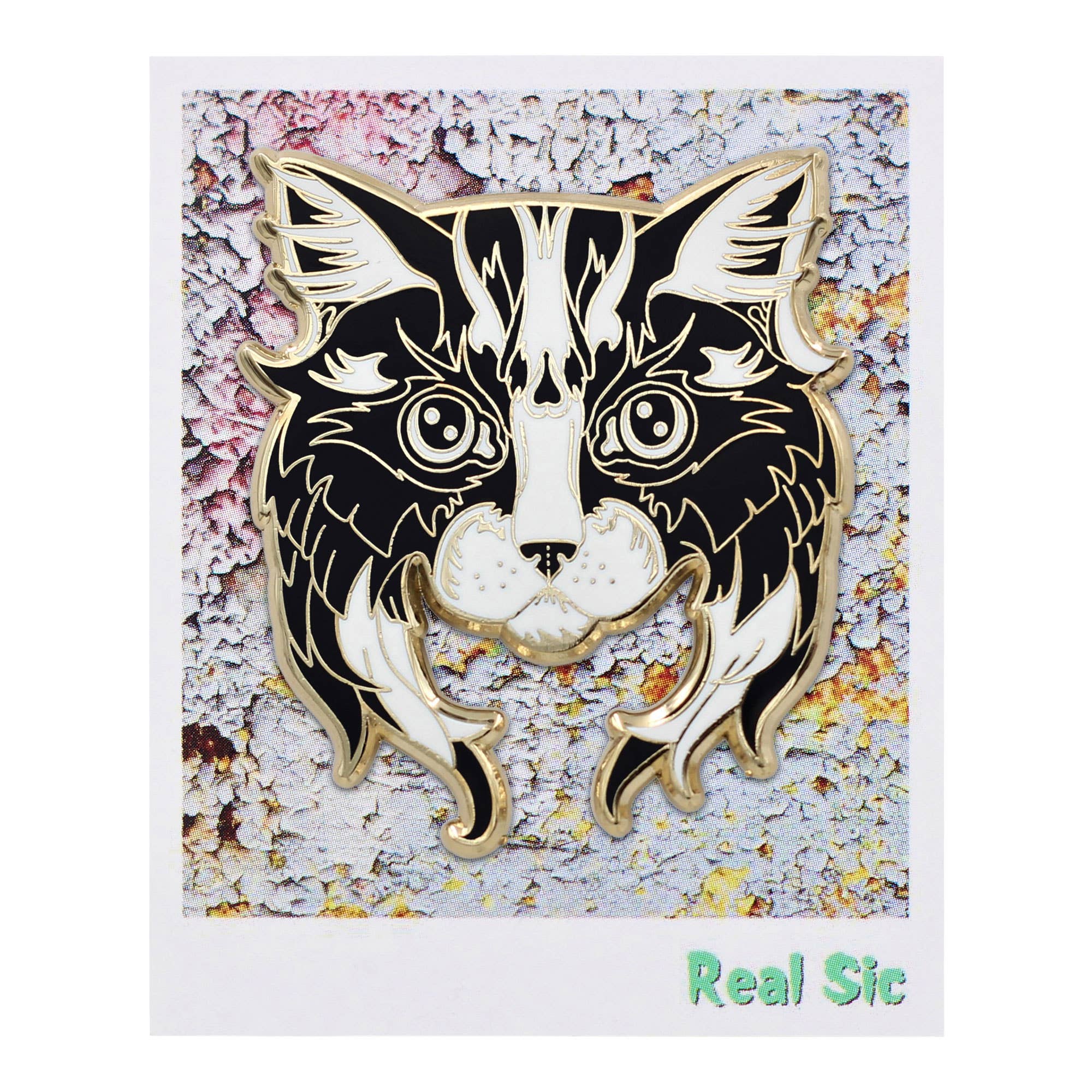 Real Sic - Wholesale Lapel Pin/Button - Black White Cat Pin - Adorable Cat Enamel Lapel Pin5