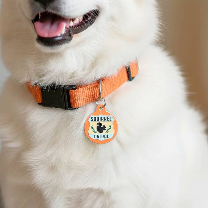 Bad Tags - Wholesale Pet Identification Tag - Dog - Dog ID Tag with Personalized QR Code - Squirrel Patrol7