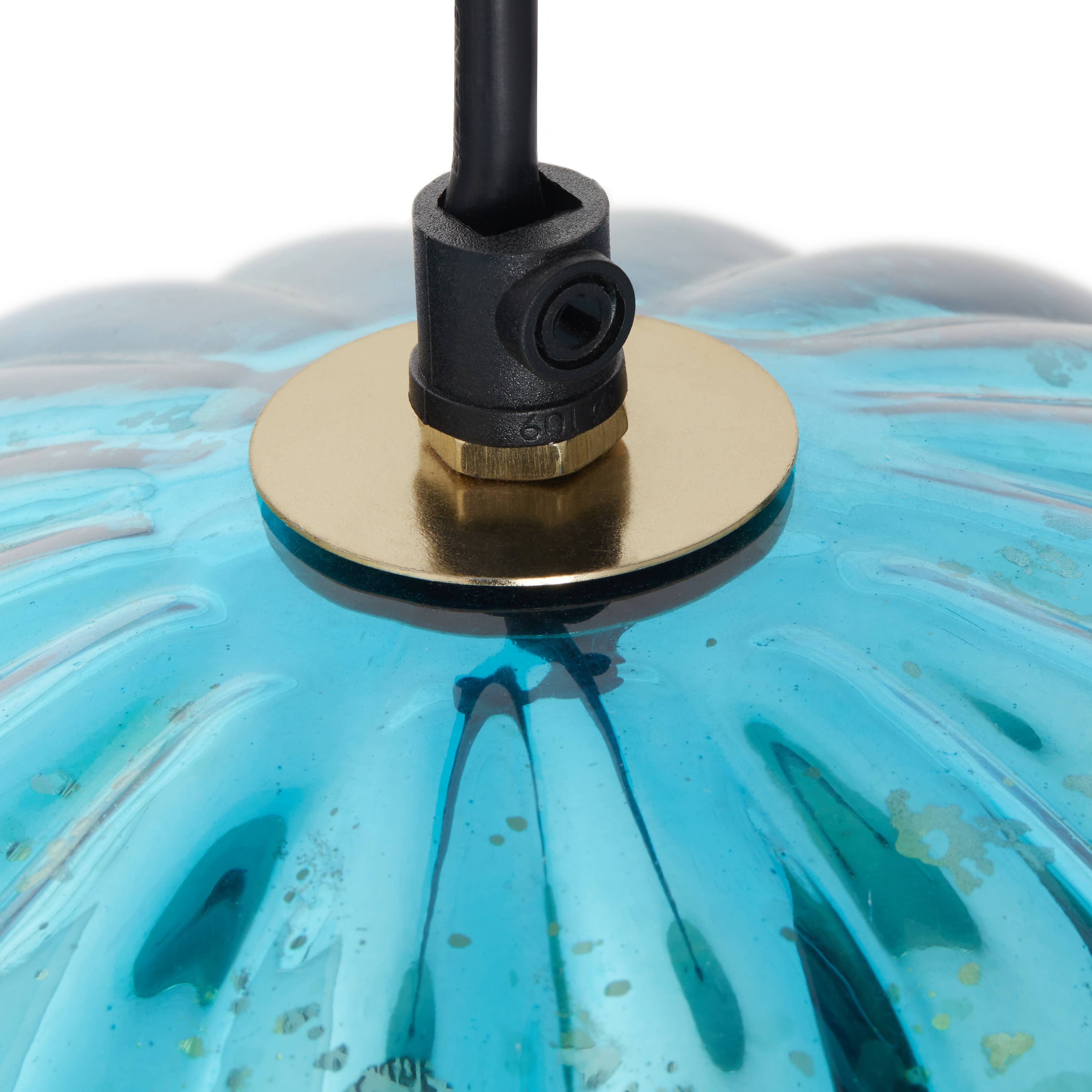 River of Goods - Wholesale Chandelier/Hanging Light - 9"W Gold Pendant with Teal & Gold Ombre Mercury Glass Shade12