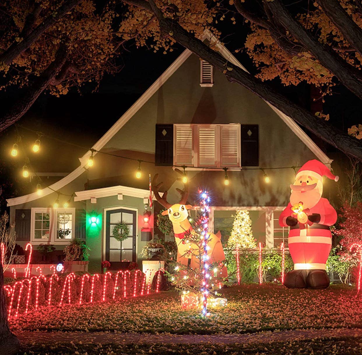 OutdoorSolarOutlet - Wholesale String Lights - Waterproof LED Outdoor String Lights - Hanging, Dimmable 2w Vintage Edison Bulbs - 24 Ft7