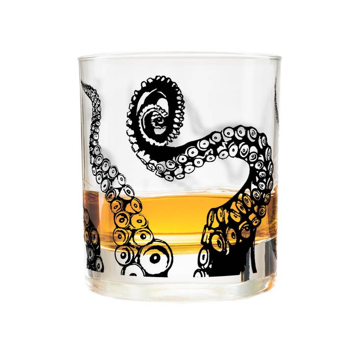 Greenline Goods - Vente Verres à cocktail/alcool - Verres à whisky pieuvre3