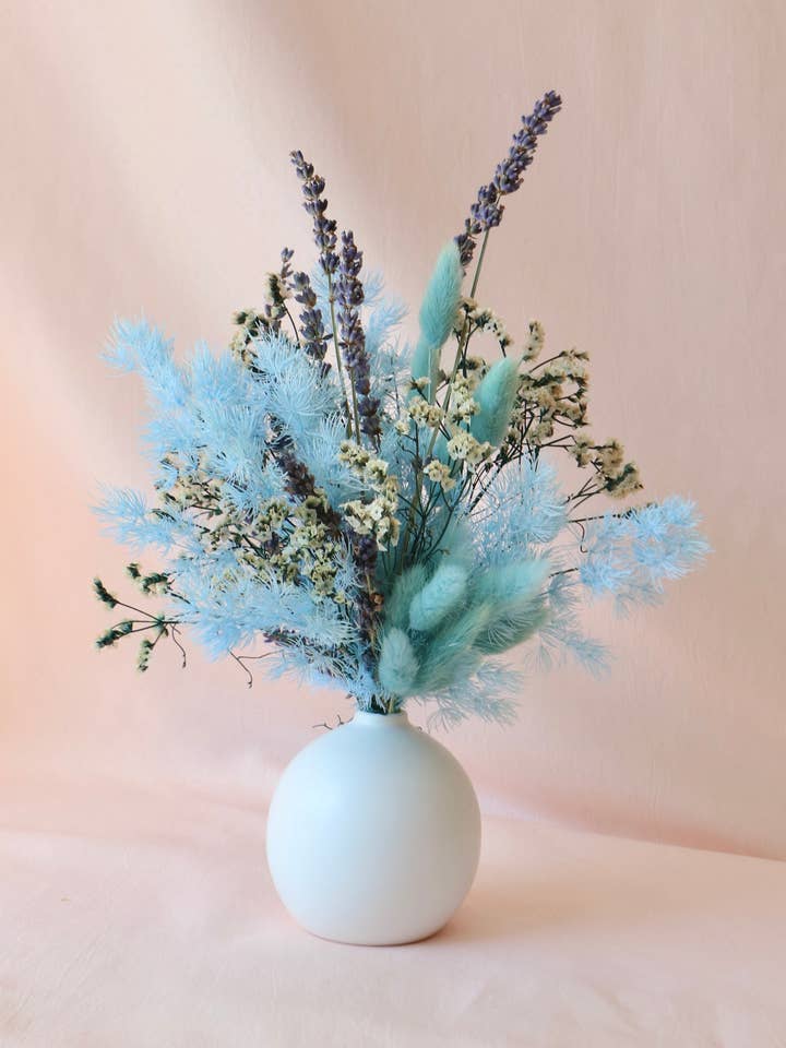 Preserved Bud Vase | Blues for wholesale by Rococo Floral Co