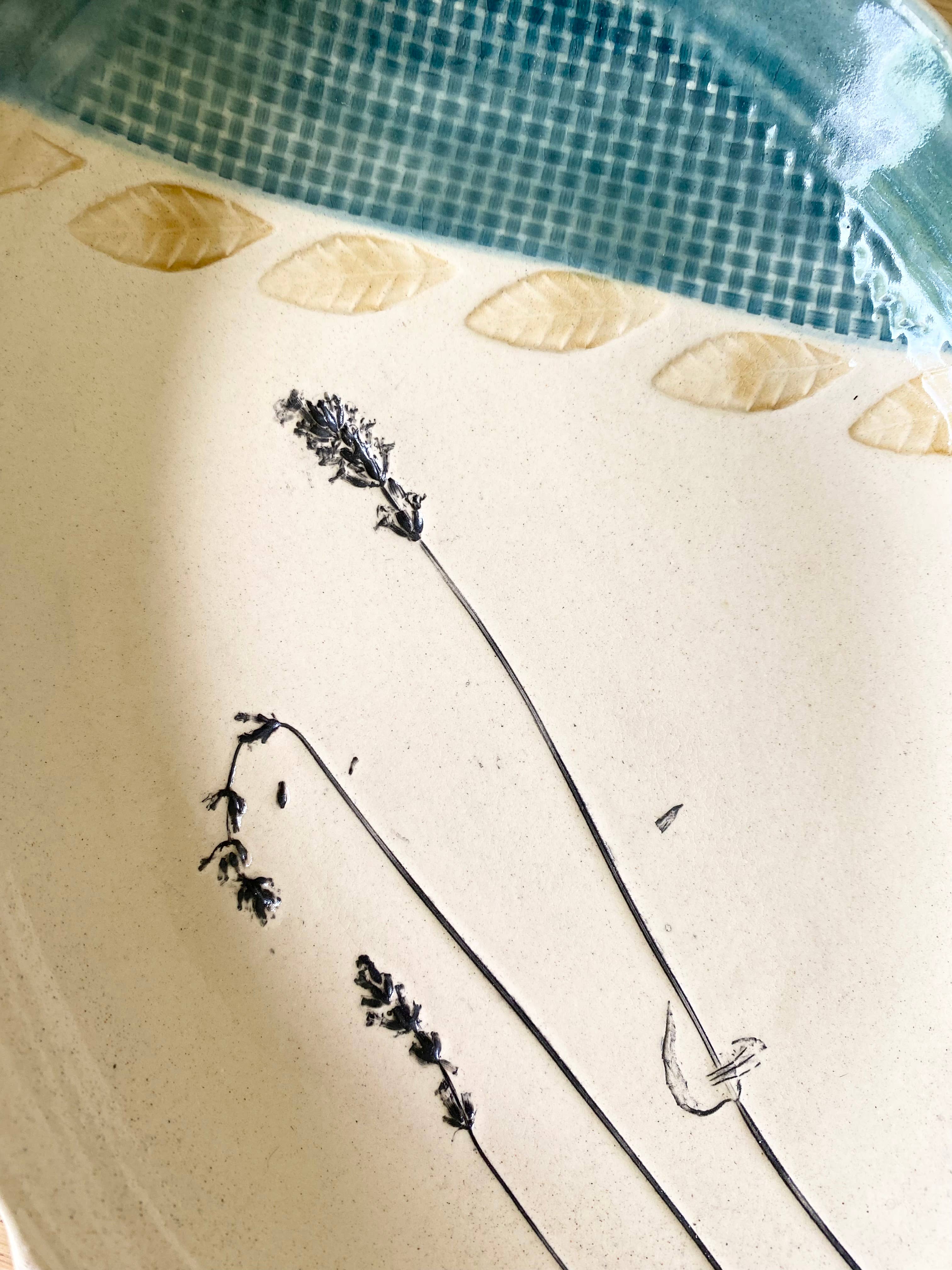 Hester's Studio - Wholesale Platter - Decorative oval ceramic serving platter 2