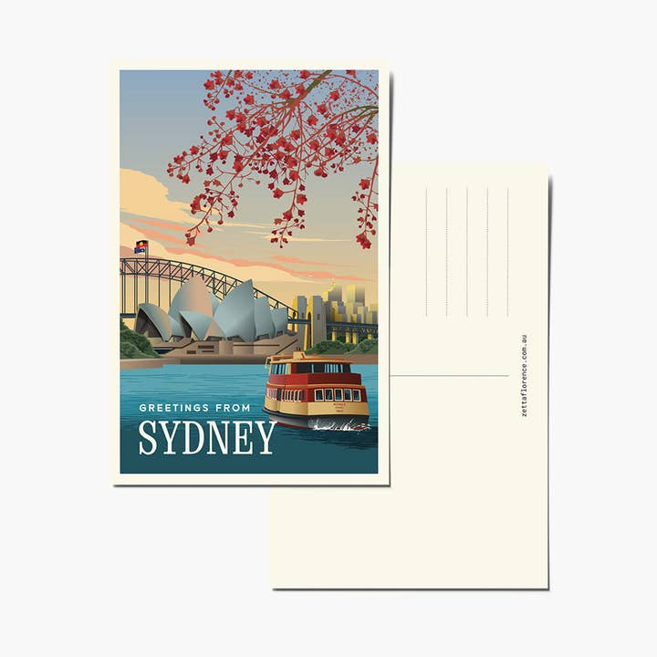 Zetta Florence - Wholesale Postcard - Postcard - Sydney Harbour Bridge1