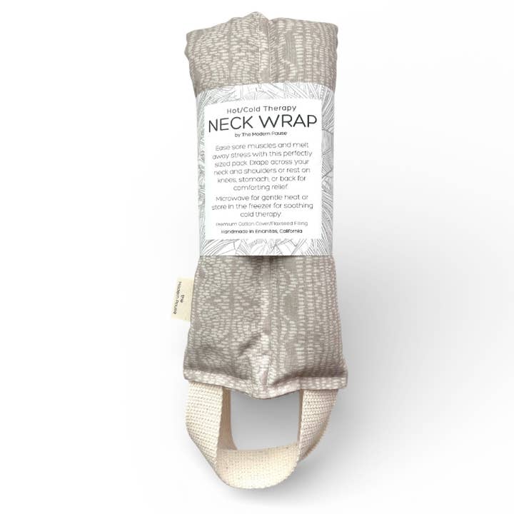 Neck Wrap - Batik in Taupe for wholesale by The Modern Pause