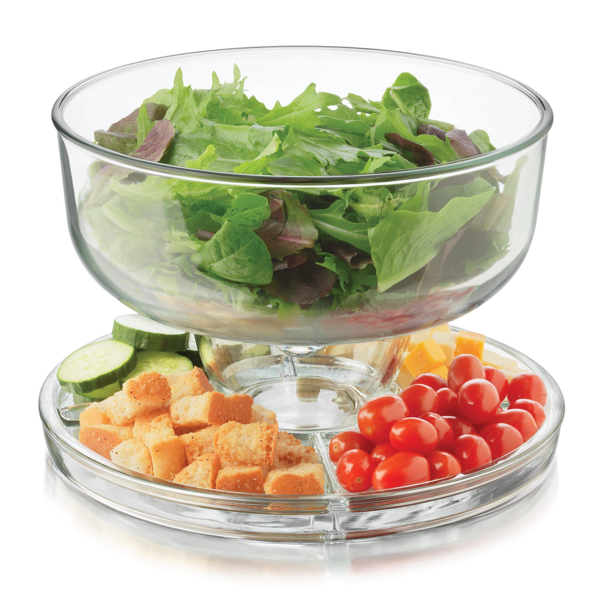 Libbey - Wholesale Cake Stand - Libbey Selene 6-in-1 Multiuse Serving Set, Cake Stand5