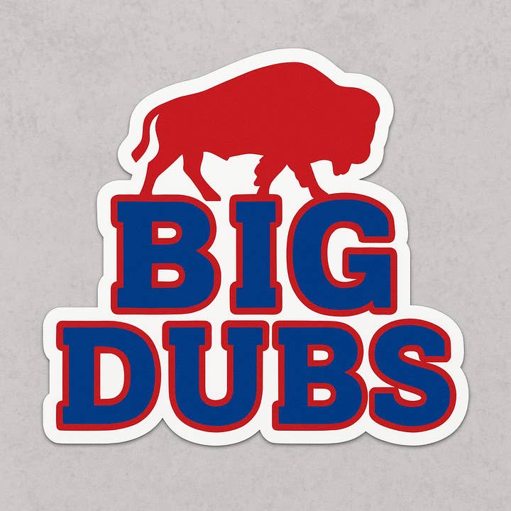 Autocollant Buffalo Big Dubs 3” pour la vente par Christmas All Over