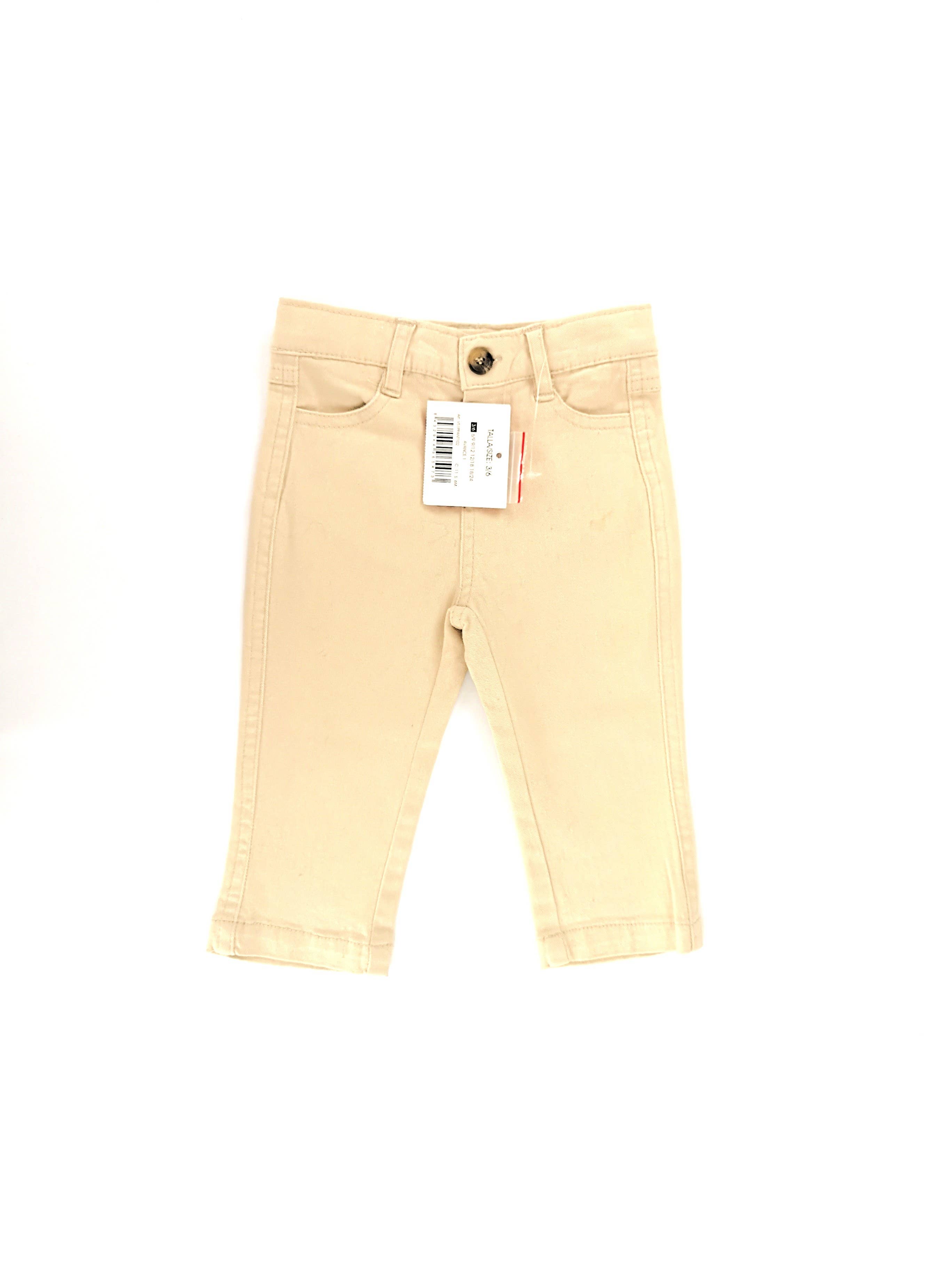 Mademoiselle Bébé - Wholesale Pants - Baby - Gocco beige pants - used - 3 to 6 months0