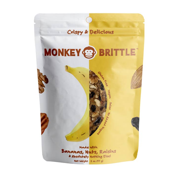 Huggins Family Farms – Engroshandel Brittle – Monkey Brittle - Original - Etui med (6) 2oz tasker5