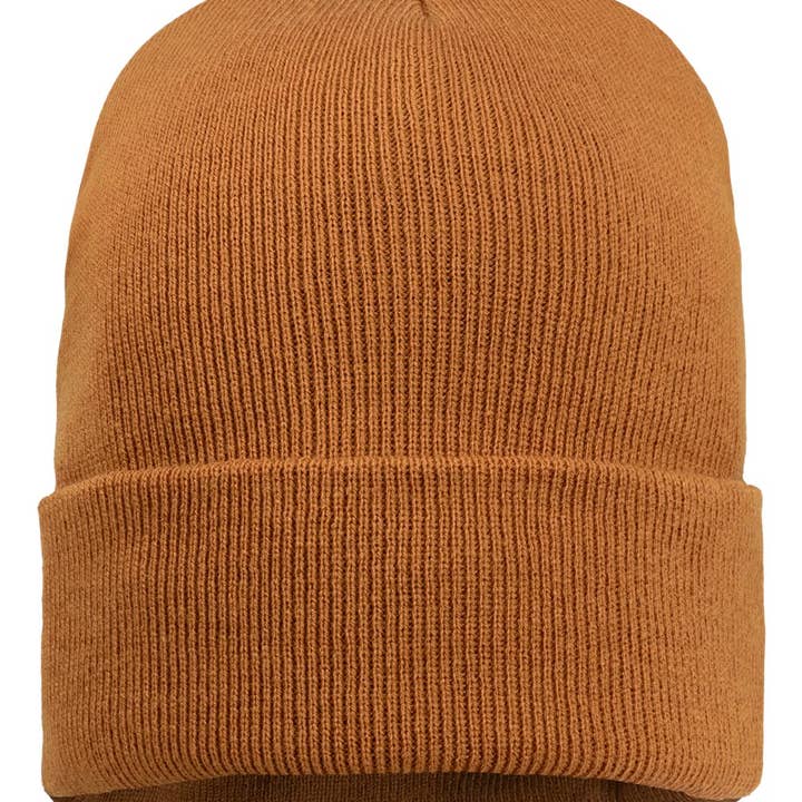 NDesigns Leather - Wholesale Beanie - Unisex - Leather Patch Sherpa Lined Beanie (with your custom logo)9