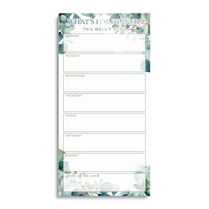 Christmas Holiday Gift, Menu, Eucalyptus, Kitchen, Reuse for wholesale by LIFEtrack/Clairmont & Co