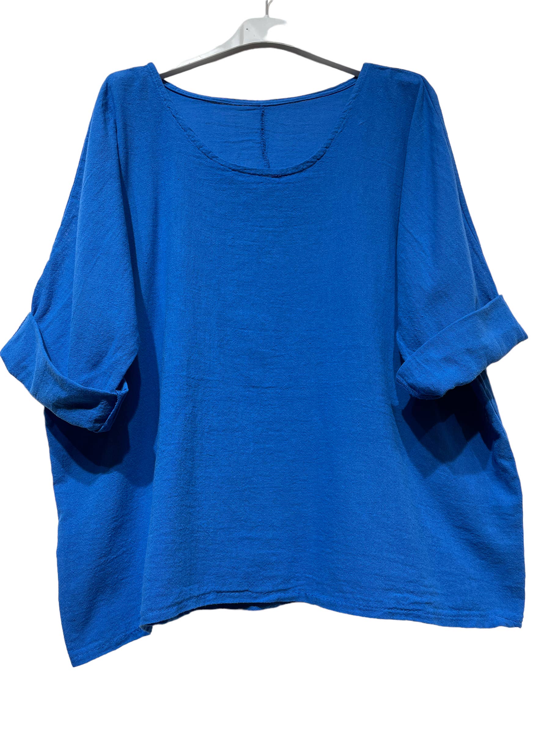 LINEN & COTTON HOUSE – Engroshandel T-shirt – til kvinder – Crop-top i bomuld og hør, bedst sælgende model 10114