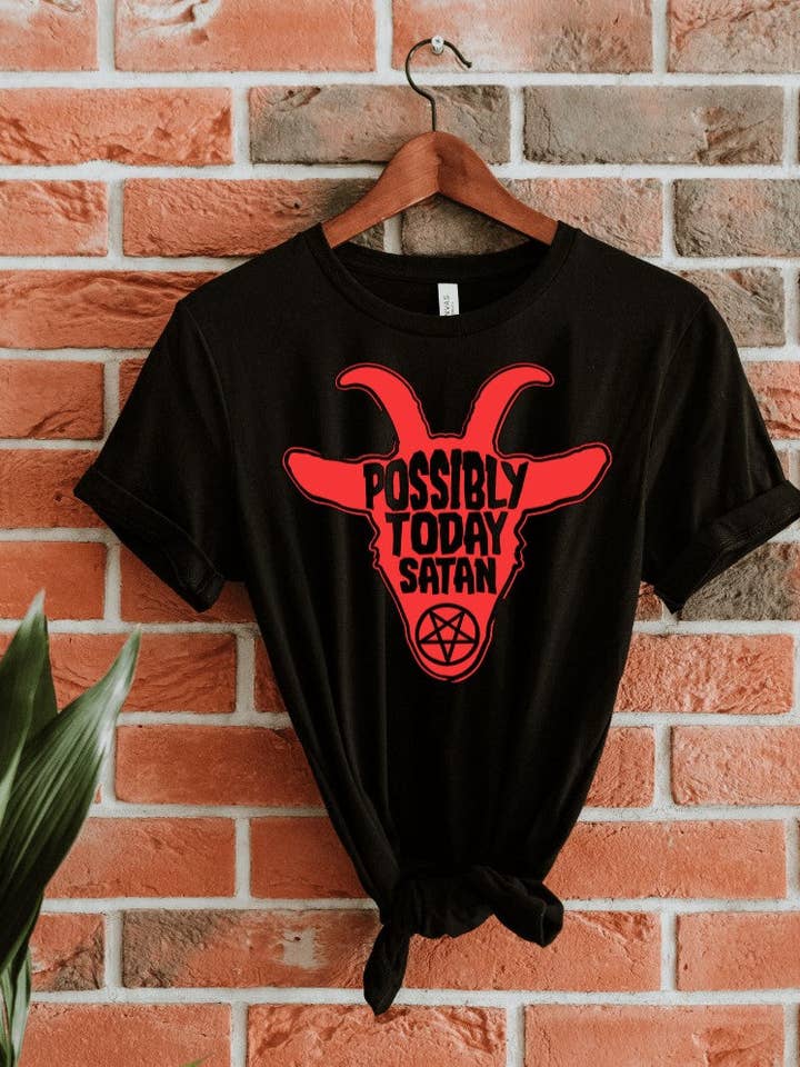 Maglietta Possibilmente Today Satan per la vendita all'ingrosso da parte di Witchwood Bags