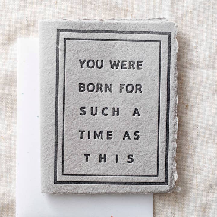 You were born for such a time | Christian Birthday Card for wholesale by Paper Baristas