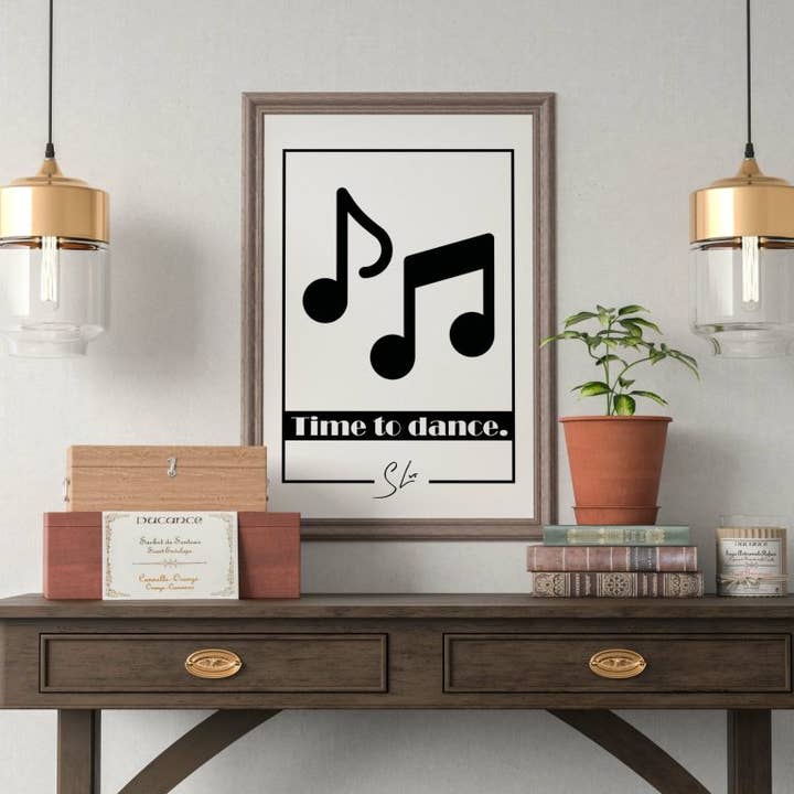 Affiche Time to dance pour la vente par Créations & co.