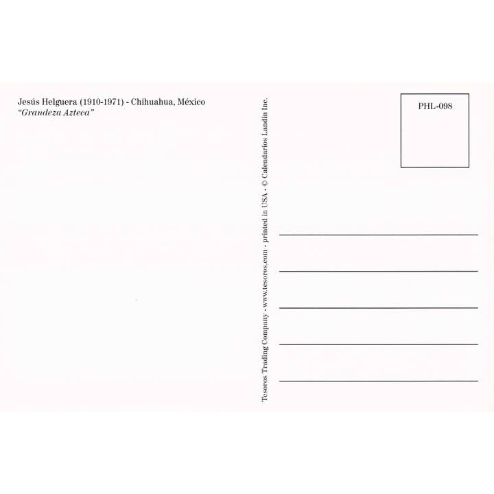 Tesoros Trading Company - Vendita all'ingrosso Cartoline - Serie di Cartoline di Jesus Helguera - "Grandezza Azteca"1