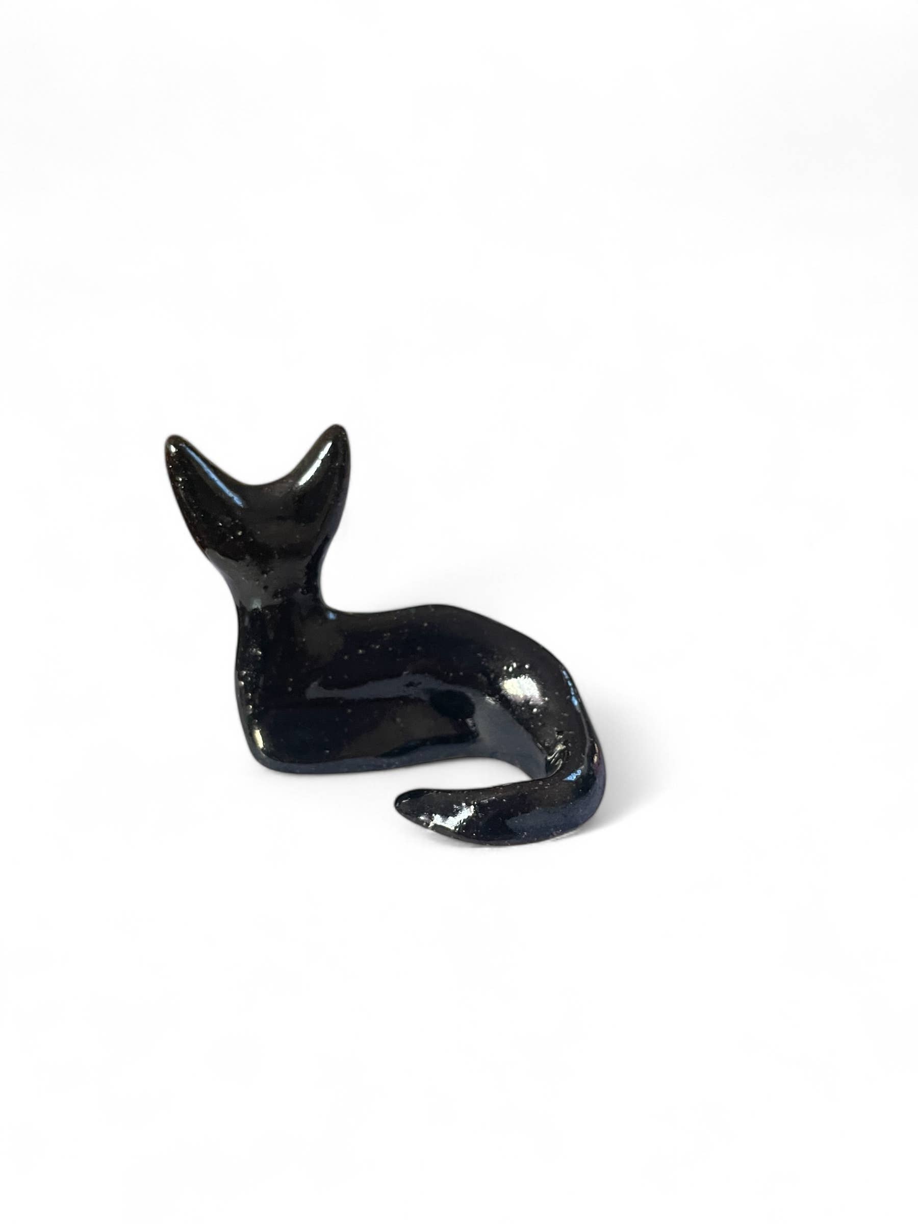 Magic World Girl - Wholesale Decorative Figurine - Magic World Girl - Black Ceramic Cat