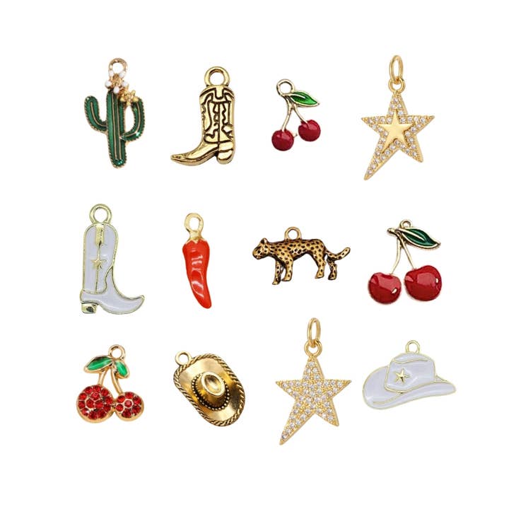 Coco Luna Collection - Wholesale Individual Charm/Pendant - Yeehaw & Spicy Charms
