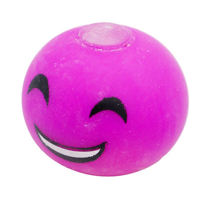 Cap Zone – Großhandel Squishy-Spielzeug – Kind & Baby – Flauschiger, mit Schleim gefüllter, matschiger Tofuball mit Smiley Emoji4