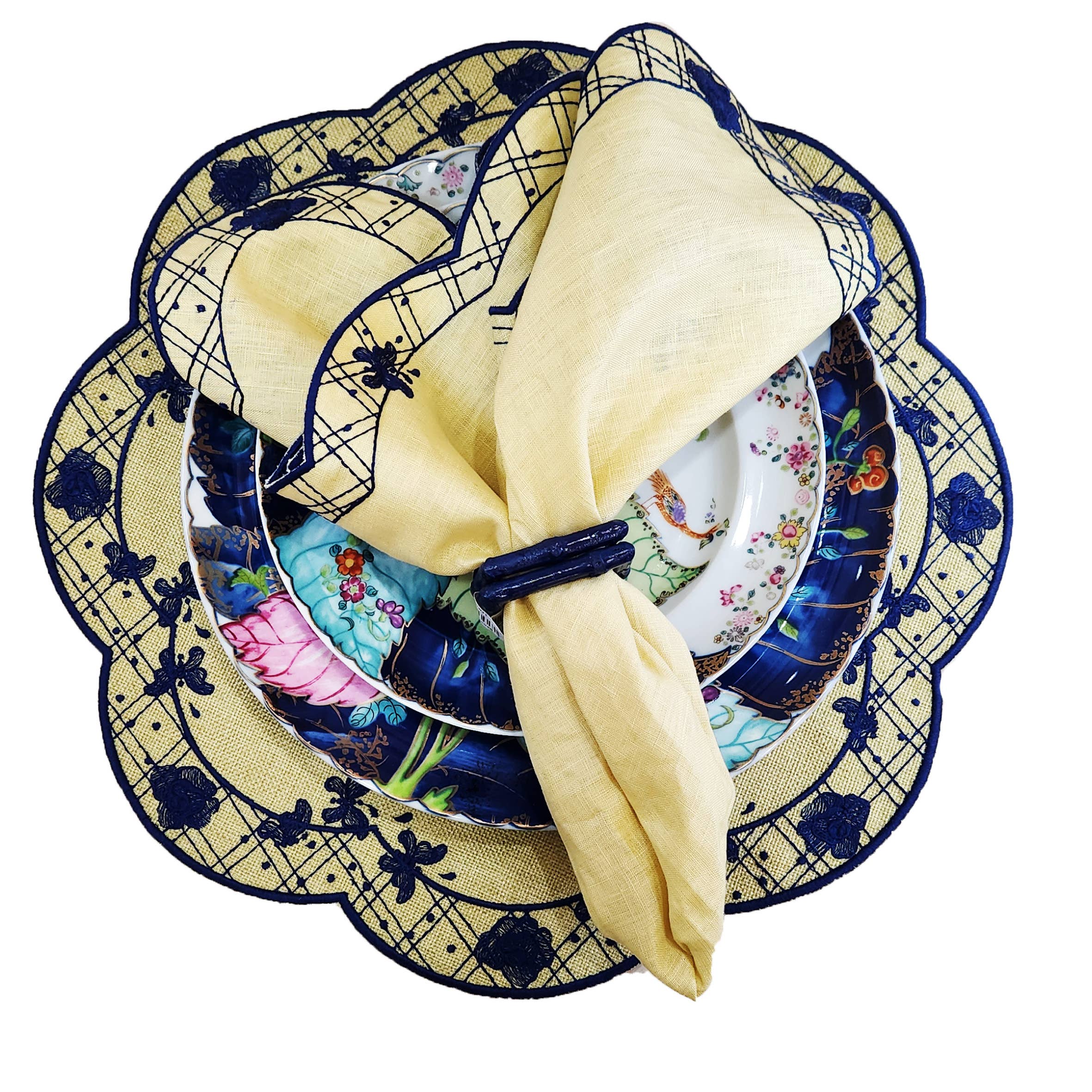 Iza Silva -Luxury Tableware - Wholesale Dinner & Cloth Napkin - The Original -Florentine Collection -Napkins -Various Colors13