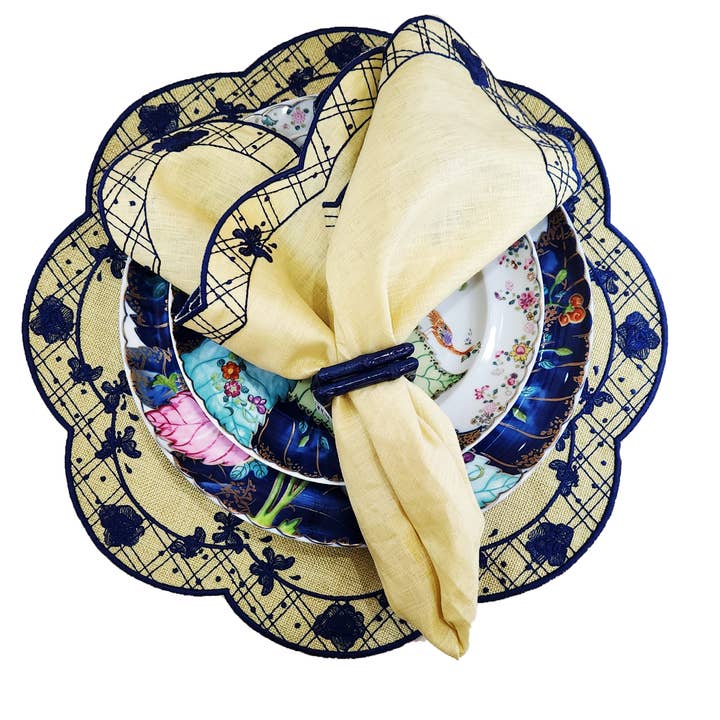 Iza Silva -Luxury Tableware - Wholesale Dinner & Cloth Napkin - The Original -Florentine Collection -Napkins -Various Colors13