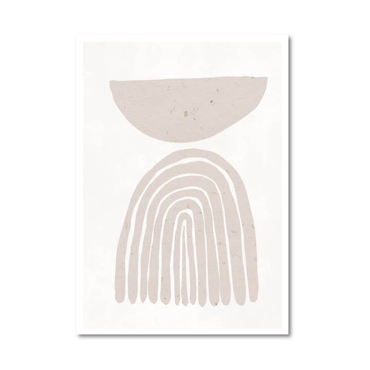 Cream Abstract Rainbow Print for wholesale by Peechy