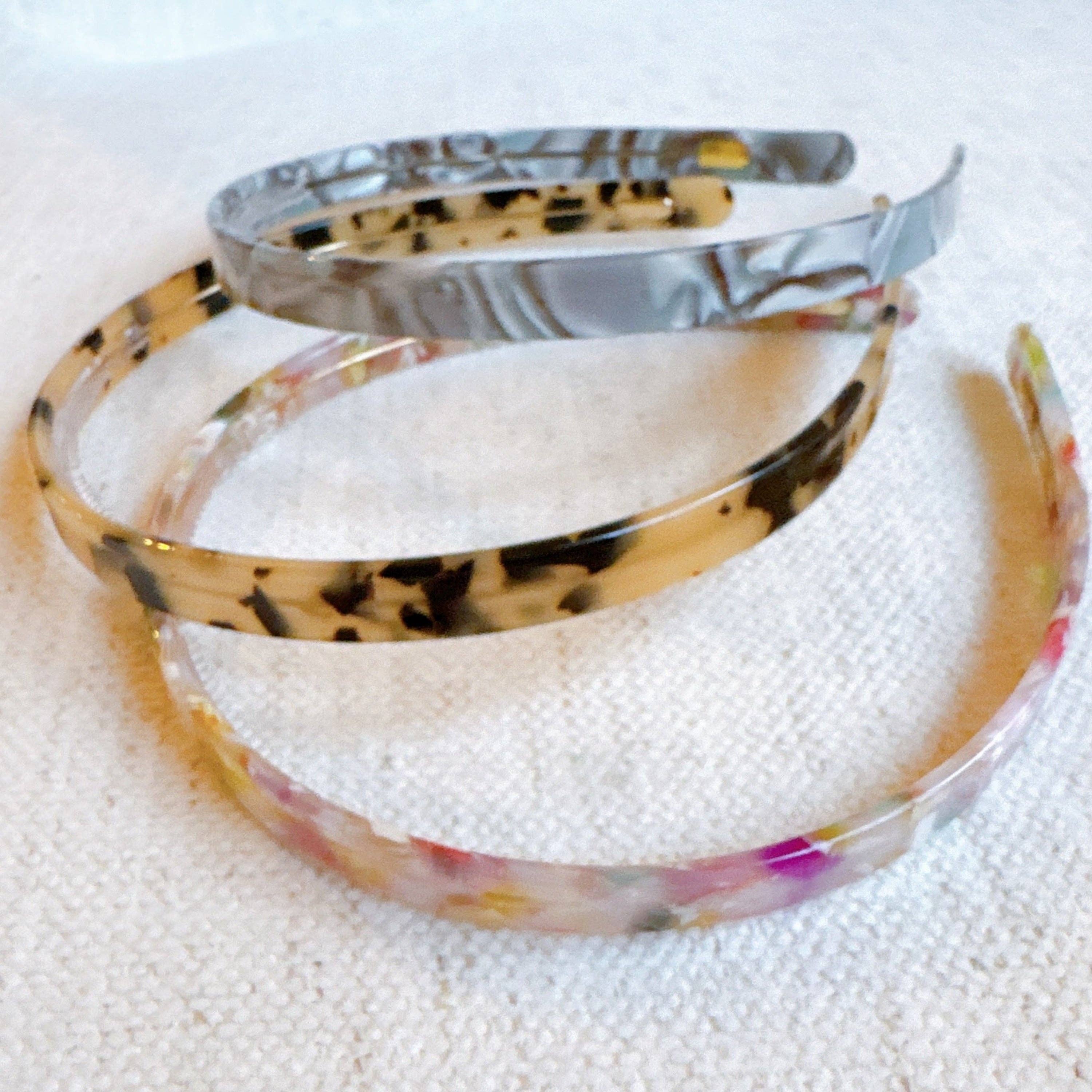 Ellison+Young - Venta al por mayor Cinta para el pelo - Mujer - Diadema Clásica Tortuga Delgada y Elegante2