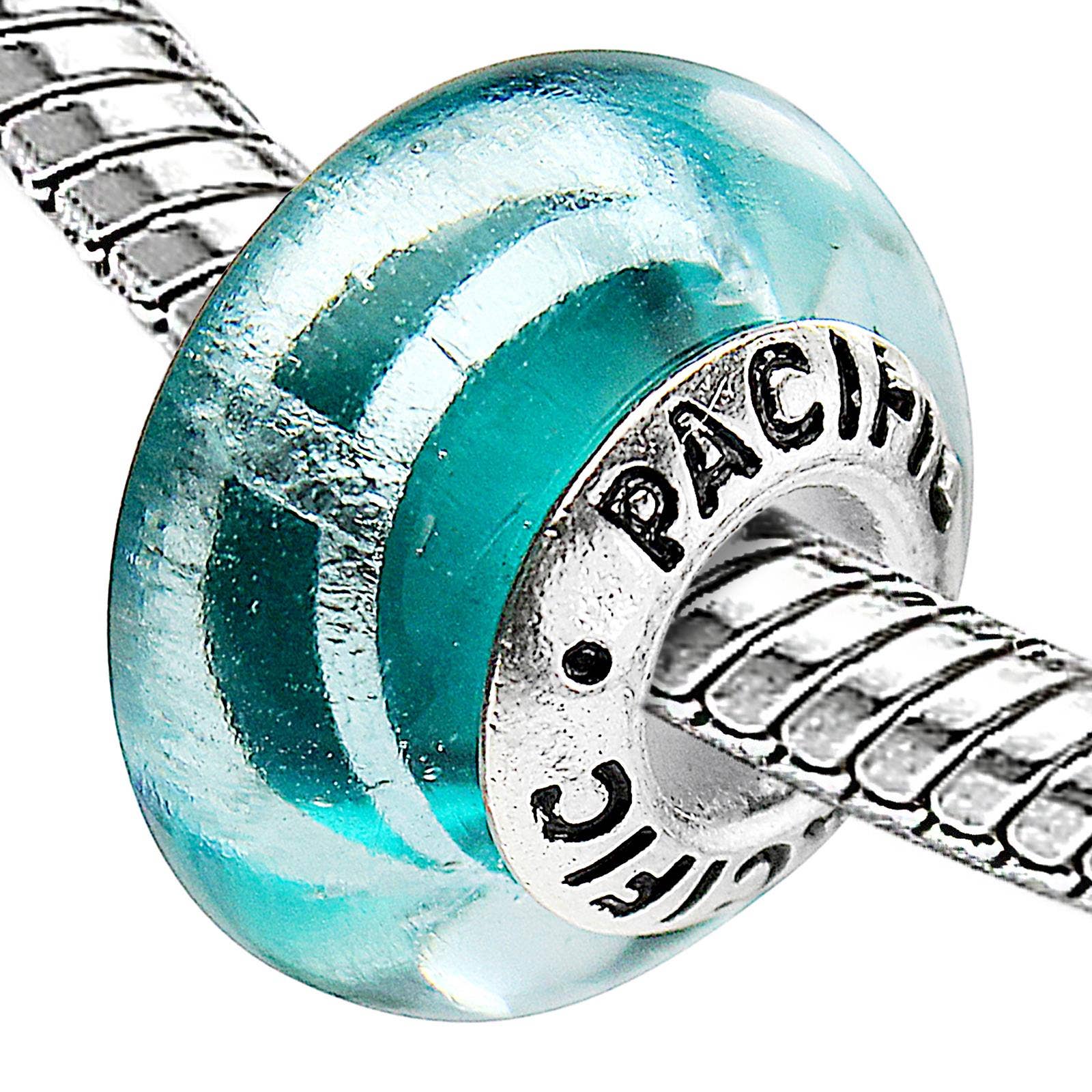 West Coast Jewelry – wholesale Pärlor – Silver Murano Glass Bead - Helgsemester1