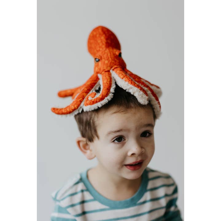 The Petting Zoo - Wholesale Stuffed/Plush Toy - Kids & Baby - 8" (21cm) Pacific Red Octopus